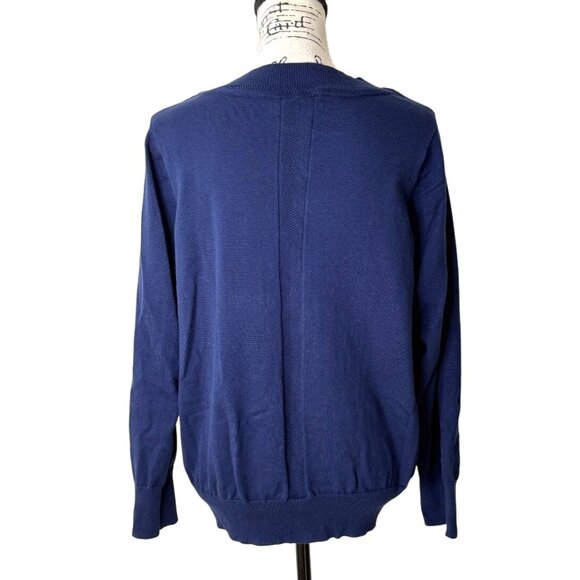 Vineyard Vines V-Neck Sweater Pullover Long Sleeve Cotton Blue Womens Size XL - Picture 3 of 7